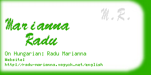 marianna radu business card